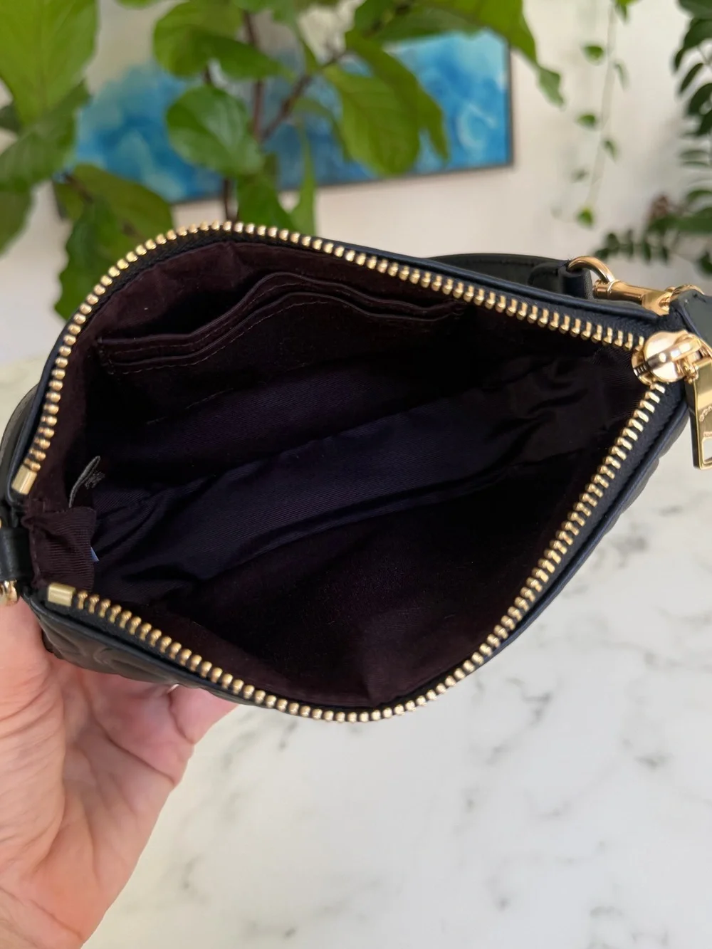 Coach Nolita 19 In Signature Leather CZ456 Black Mini Shoulder Bag Wristlet